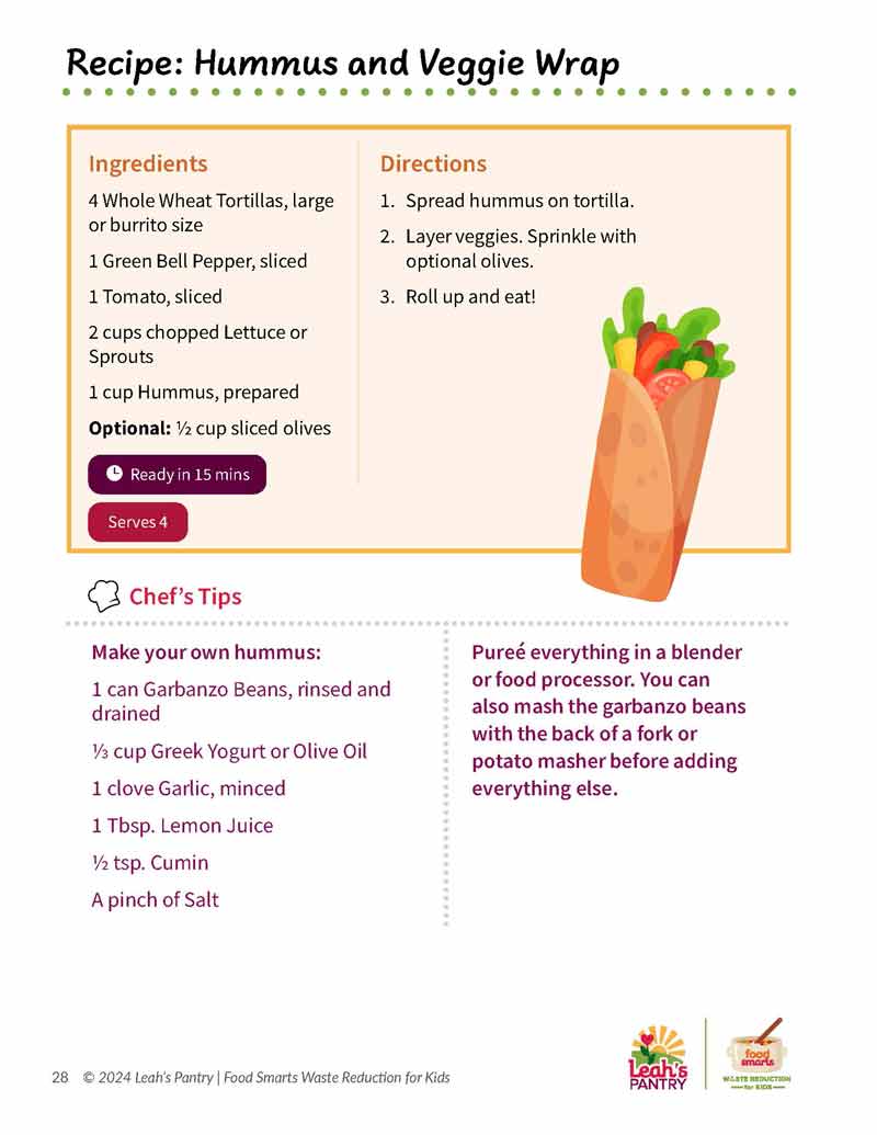 Food Smarts - Waste Reduction - Kids - Workbook, English - Image 4